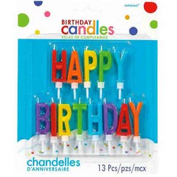Primary Happy Birthday Candle Set