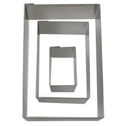 Rectangle Stainless Steel Cookie Cutter Set