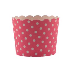 Pink Polka Dot Bake In Cups - Small