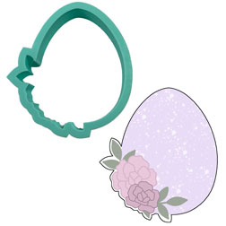 Floral Easter Egg Cookie Cutter