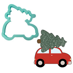 Car With Tree Cookie Cutter