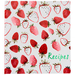 Strawberry Fields Recipe Card Binder
