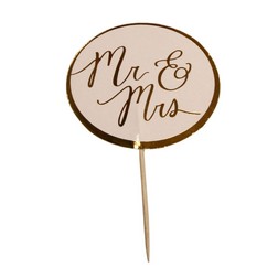 Mr & Mrs Cake Picks