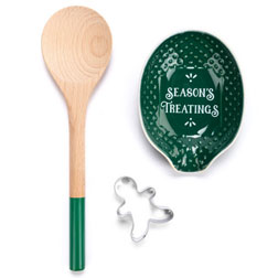 Season's Treatings Spoon and Rest Set