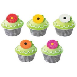 Gerber Daisy Cake Picks