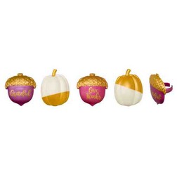Golden Harvest Cupcake Toppers