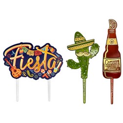 Fiesta Cerveza Cake Topper Set