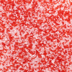 Peppermint Flavored Red & White Sugar Crystals
