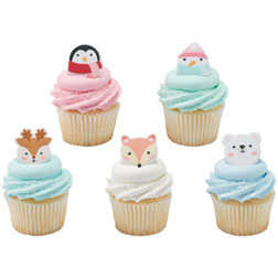 Winter Friends Cupcake Toppers