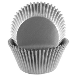 Grey Foil Jumbo Cupcake Liners