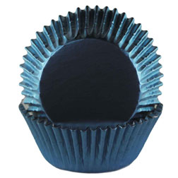Navy Blue Foil Cupcake Liners