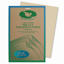 12" x 16" Unbleached Pre-Cut Parchment Paper Sheets