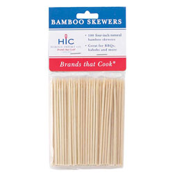 4" Bamboo Skewers