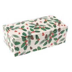 1/2 lb Pinecone Holly Candy Box