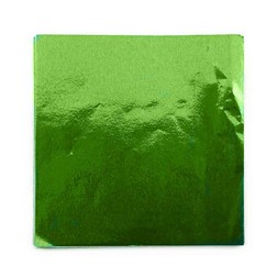 Chartreuse Foil Candy Wrappers