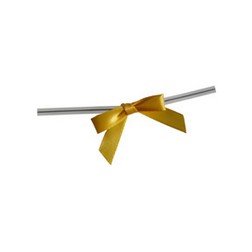 Golden Yellow Twist Tie Bows