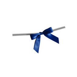 Royal Blue Twist Tie Bows