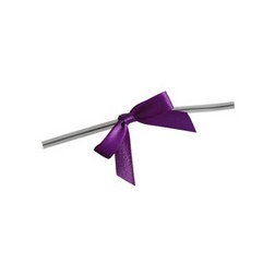 Purple Twist Tie Bows