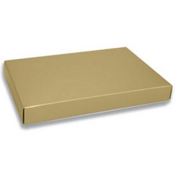 1/2 lb Gold Candy Box w/ White Bottom - 2pc