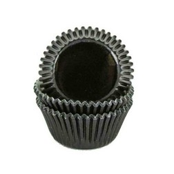 Black Foil Mini Cupcake Liners /# 6 Candy Cup