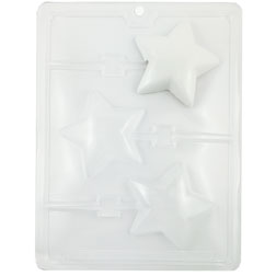 Rounded Star Chocolate Sucker Mold