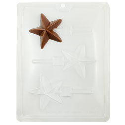 Faceted Star Chocolate Sucker Mold