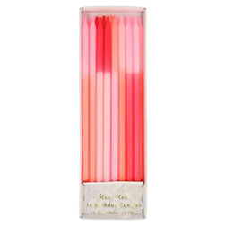 Pink Block Tall Party Candles