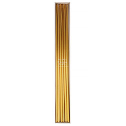 15" Metallic Gold Party Candles
