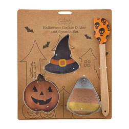 Halloween Cookie Cutter and Skull Spatula Set