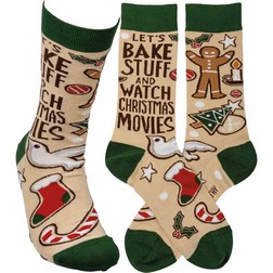 Bake Stuff And Watch Movies Socks