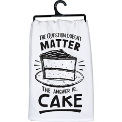 The Answer is Cake Kitchen Towel