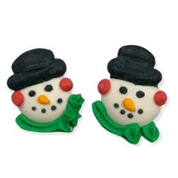 Snowman Head Icing Decorations