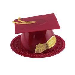 Burgundy Graduation Cap Topper