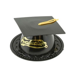 Black Graduation Cap Topper