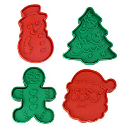 Double Sided Christmas Cookie Stamp Set