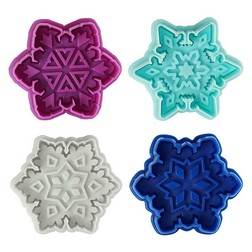 Snowflake Cookie Cutter Stamp Set