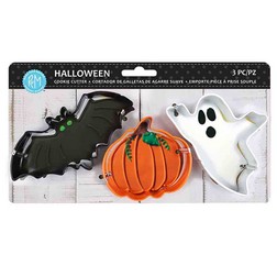 Halloween Cookie Cutter Set - Bat/Pumpkin/Ghost