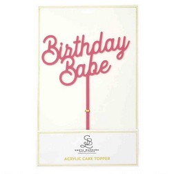 Birthday Babe Acrylic Cake Topper