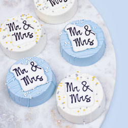 Mr & Mrs Wedding Icing Decorations