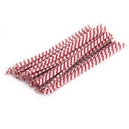 Red Stripe Twist Ties
