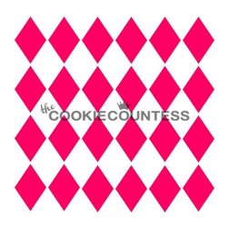 Harlequin Cookie Stencil