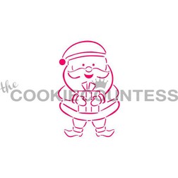 Santa Cookie Stencil