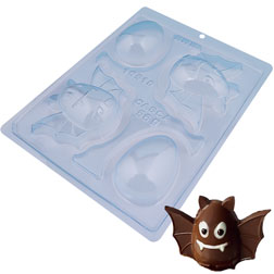 3D Bat Three Part Chocolate Mold