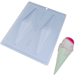 Cone Three Part Chocolate Mold