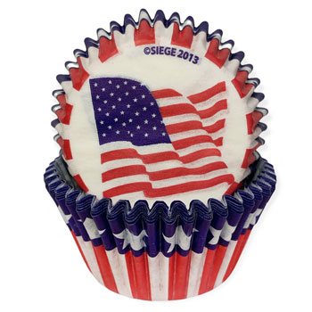 4th of July Patriotic Cupcake Liners