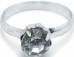 Silver and Diamond Engagement Rings