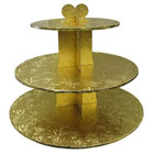 3 Tier Cupcake Stand- Gold
