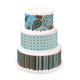 Edible Image Prints- Tall Variety Aqua Paisley