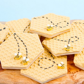 Bee Honeycomb Cookies
