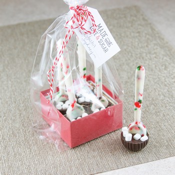 Hot Cocoa Peppermint Spoons